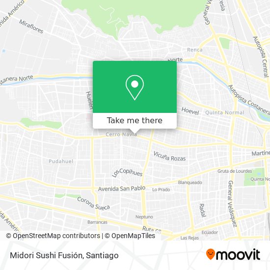 Midori Sushi Fusión map