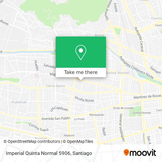 Imperial Quinta Normal 5906 map