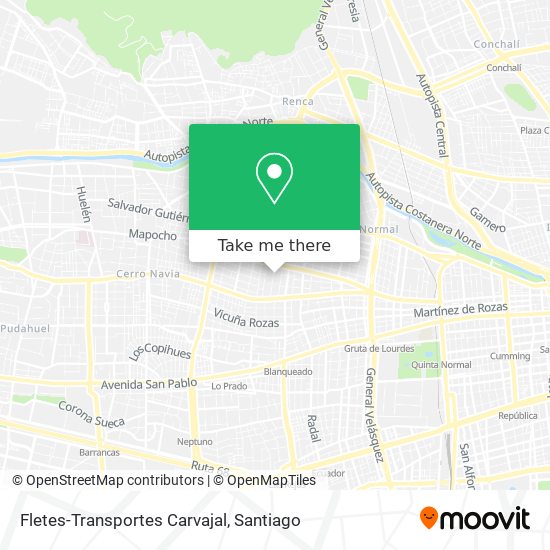 Mapa de Fletes-Transportes Carvajal