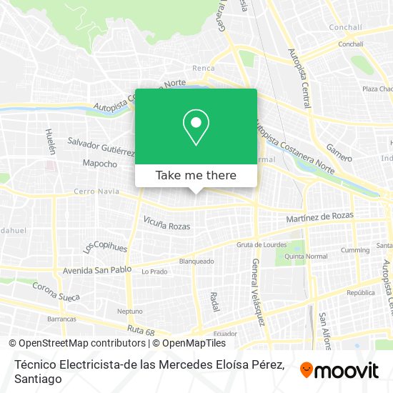 Técnico Electricista-de las Mercedes Eloísa Pérez map