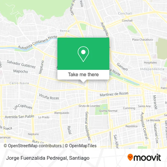 Jorge Fuenzalida Pedregal map