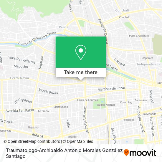 Traumatologo-Archibaldo Antonio Morales González map