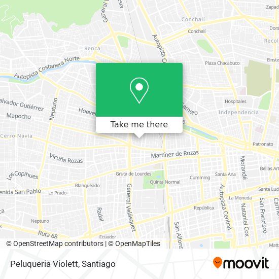 Peluqueria Violett map