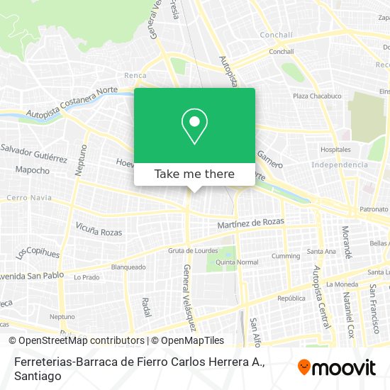 Ferreterias-Barraca de Fierro Carlos Herrera A. map