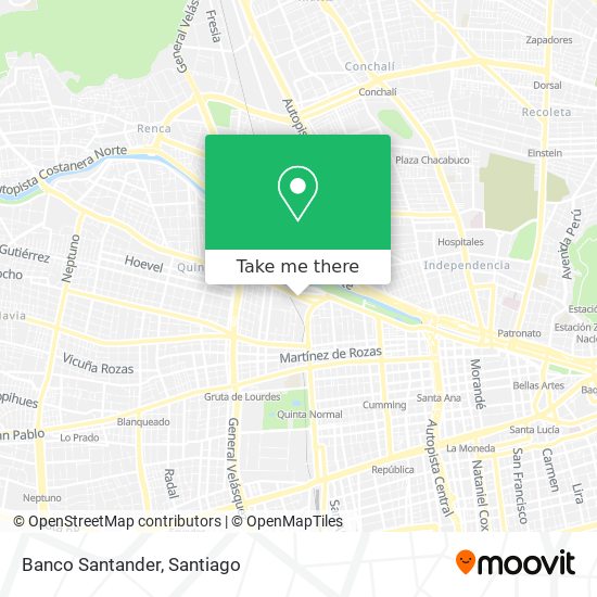 Banco Santander map