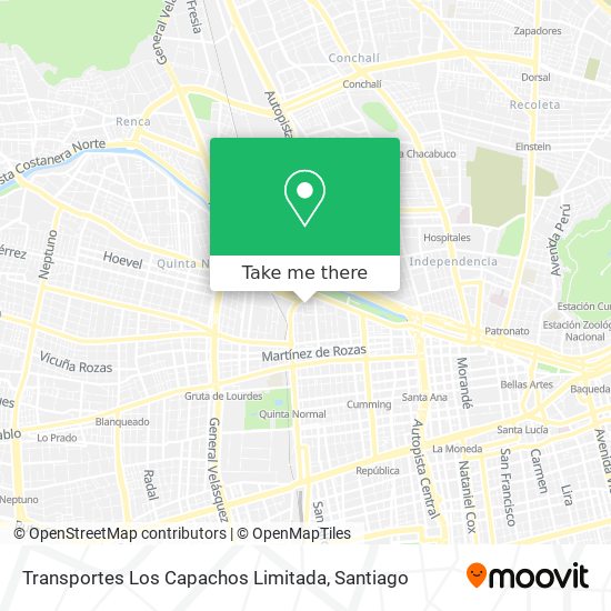Transportes Los Capachos Limitada map