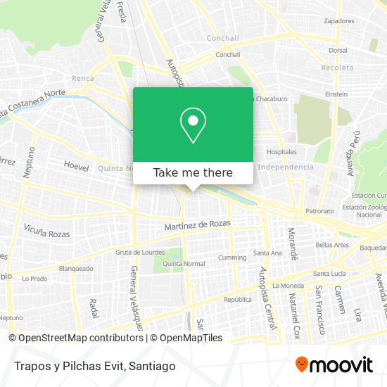 Trapos y Pilchas Evit map