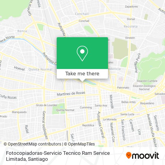 Fotocopiadoras-Servicio Tecnico Ram Service Limitada map