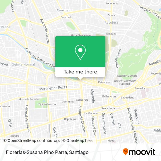 Florerias-Susana Pino Parra map