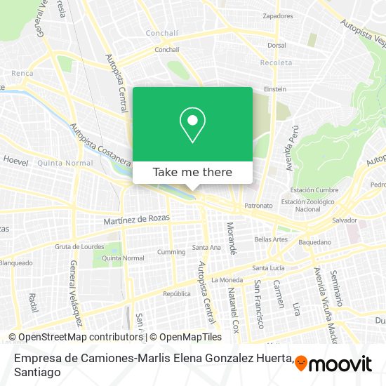 Empresa de Camiones-Marlis Elena Gonzalez Huerta map