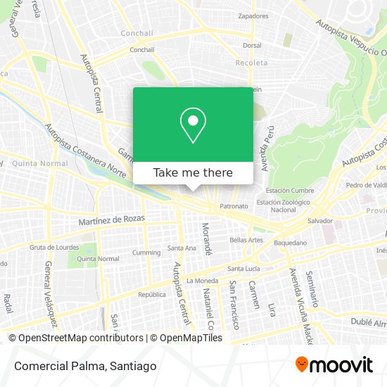 Comercial Palma map