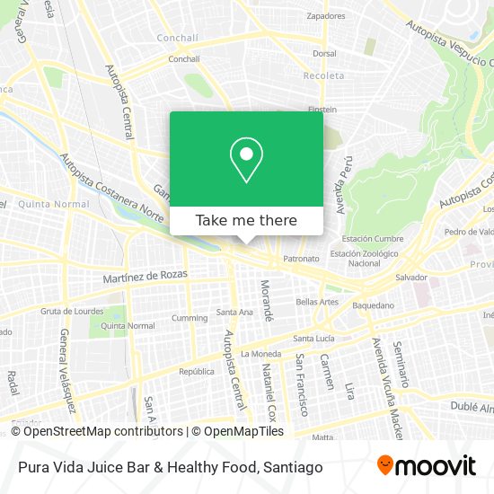 Pura Vida Juice Bar & Healthy Food map