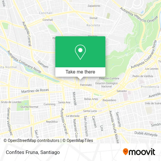Mapa de Confites Fruna