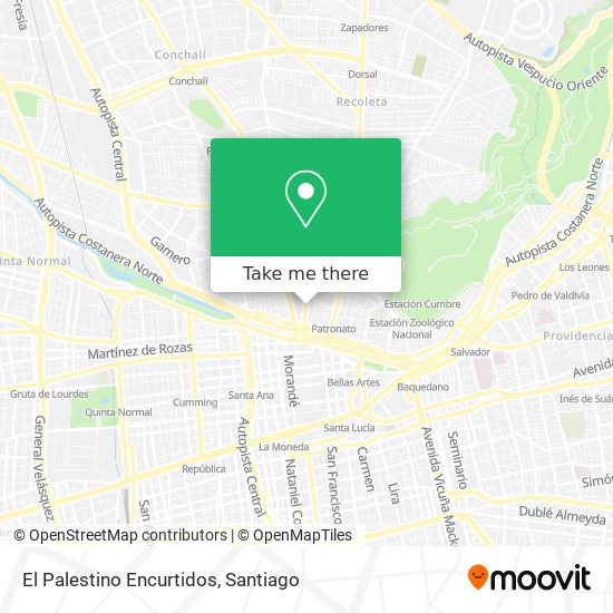 Mapa de El Palestino Encurtidos