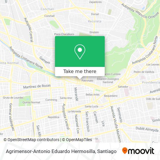 Agrimensor-Antonio Eduardo Hermosilla map