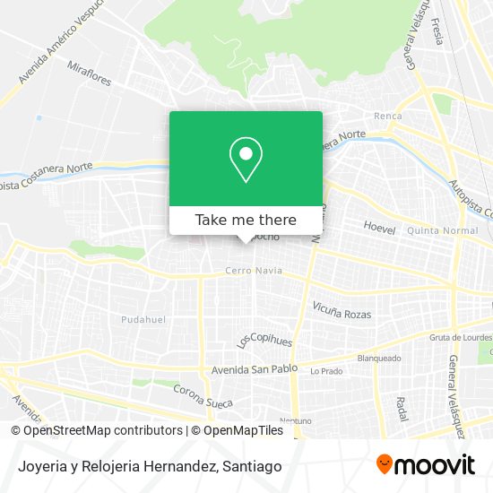 Mapa de Joyeria y Relojeria Hernandez