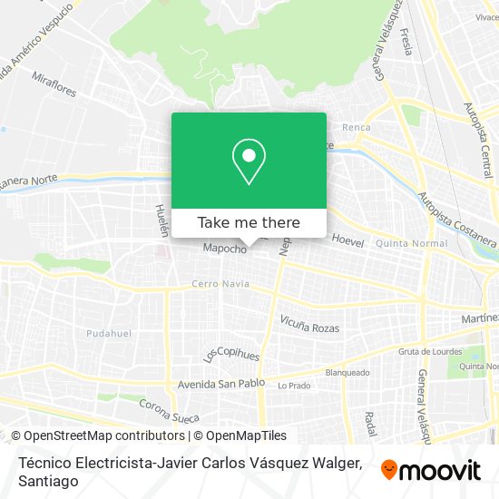 Técnico Electricista-Javier Carlos Vásquez Walger map