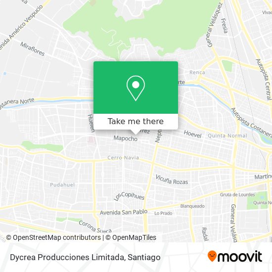 Mapa de Dycrea Producciones Limitada