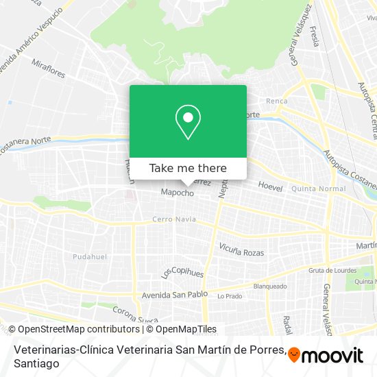 Veterinarias-Clínica Veterinaria San Martín de Porres map