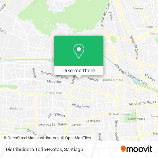 Distribuidora Todo+Kotas map