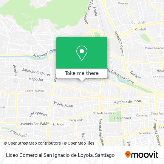 Mapa de Liceo Comercial San Ignacio de Loyola