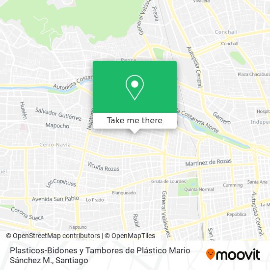 Plasticos-Bidones y Tambores de Plástico Mario Sánchez M. map