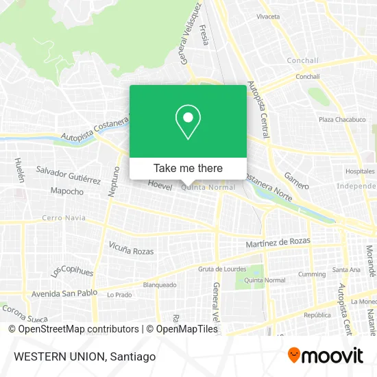 WESTERN UNION map
