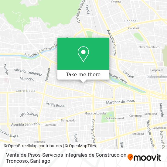 Venta de Pisos-Servicios Integrales de Construccion Troncoso map