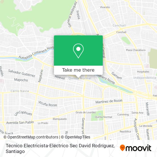 Técnico Electricista-Eléctrico Sec David Rodríguez map