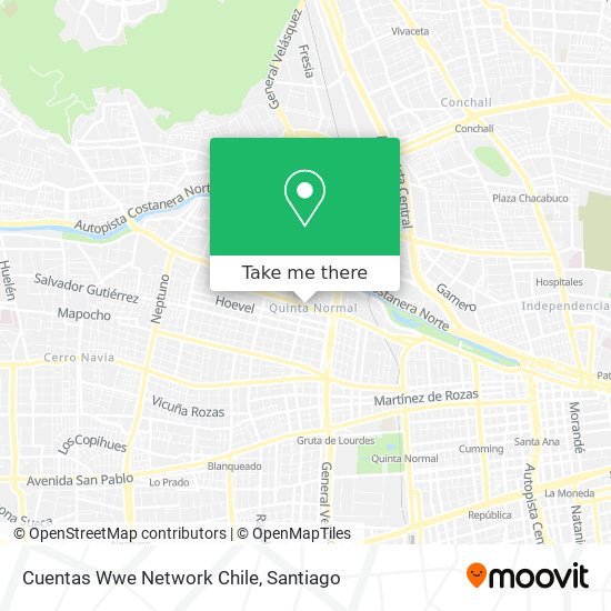 Cuentas Wwe Network Chile map