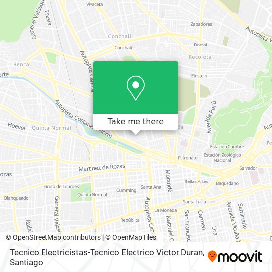 Tecnico Electricistas-Tecnico Electrico Victor Duran map