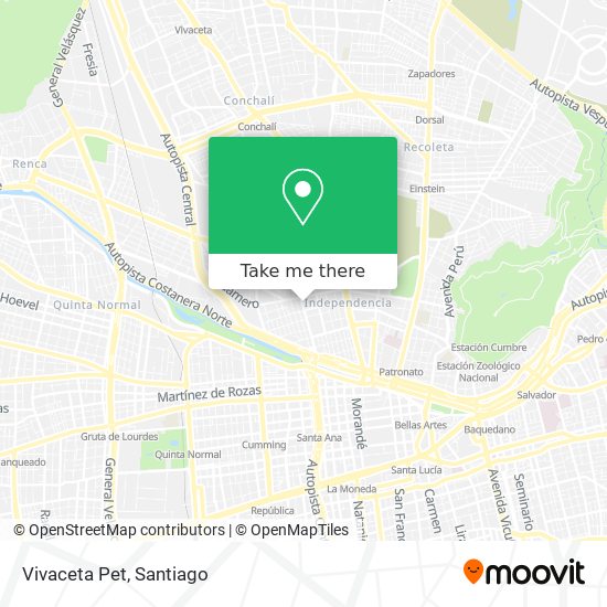 Vivaceta Pet map