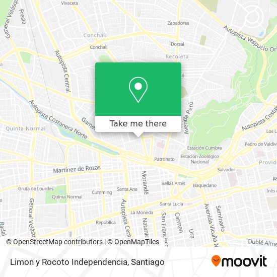 Mapa de Limon y Rocoto Independencia