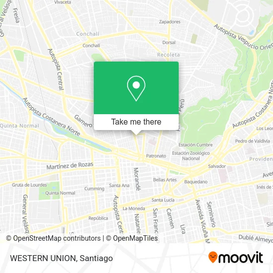 WESTERN UNION map