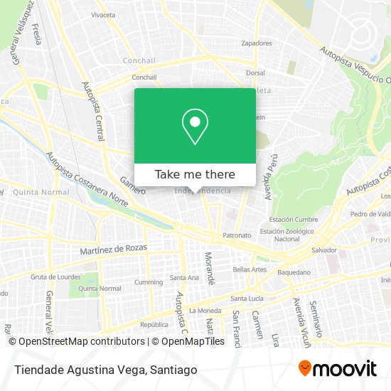 Tiendade Agustina Vega map