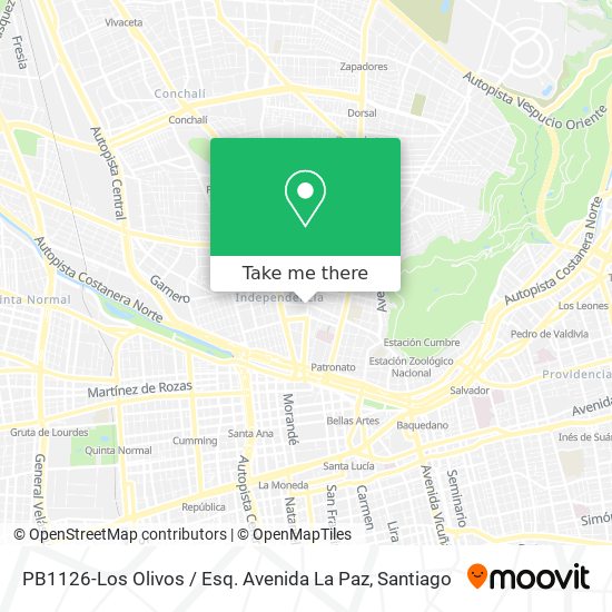 PB1126-Los Olivos / Esq. Avenida La Paz map