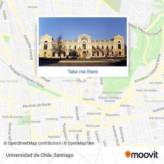 Mapa de Universidad de Chile