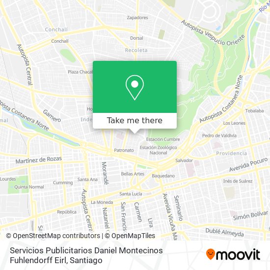 Servicios Publicitarios Daniel Montecinos Fuhlendorff Eirl map