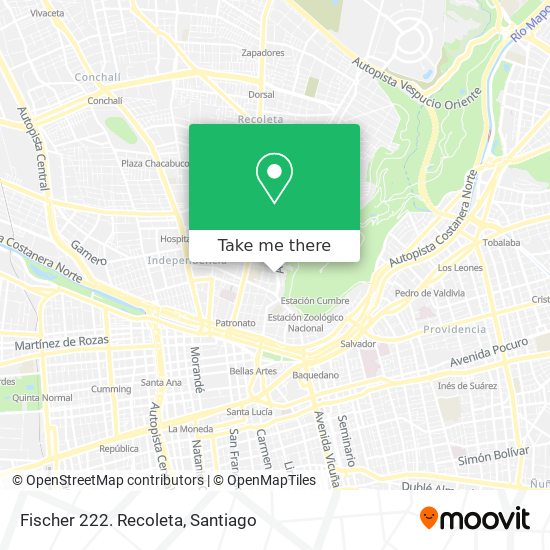 Fischer 222. Recoleta map