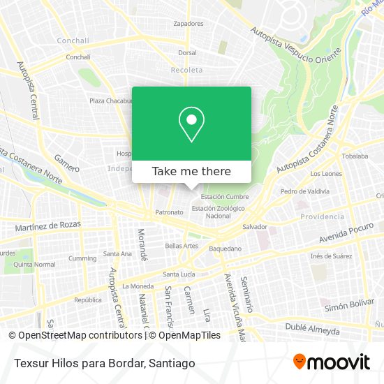 Texsur Hilos para Bordar map