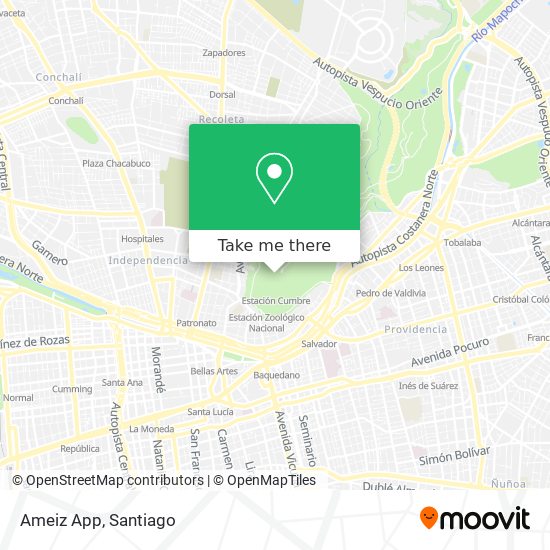Ameiz App map