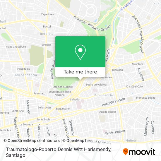 Traumatologo-Roberto Dennis Witt Harismendy map
