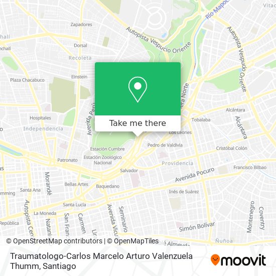Mapa de Traumatologo-Carlos Marcelo Arturo Valenzuela Thumm