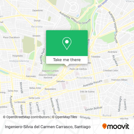 Ingeniero-Silvia del Carmen Carrasco map