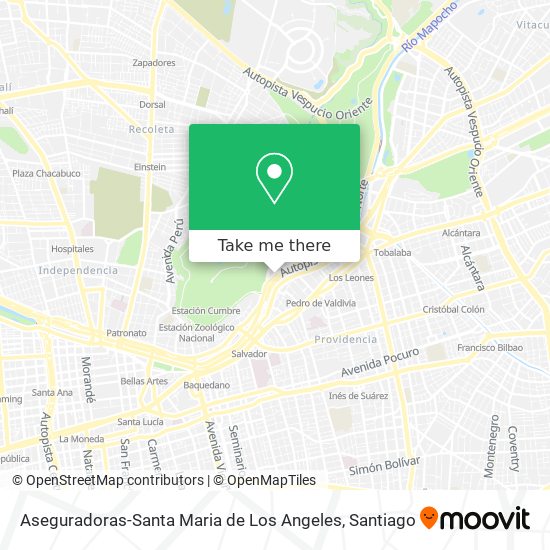 Aseguradoras-Santa Maria de Los Angeles map