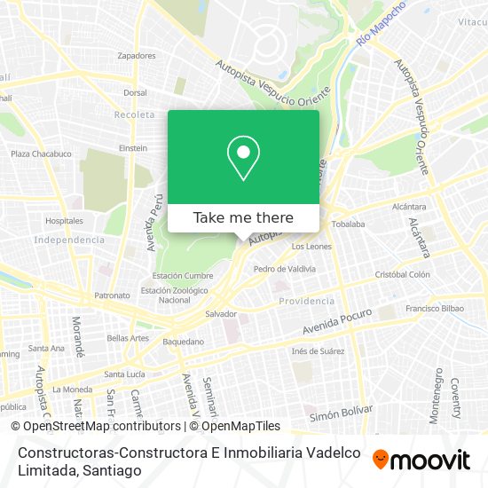 Constructoras-Constructora E Inmobiliaria Vadelco Limitada map