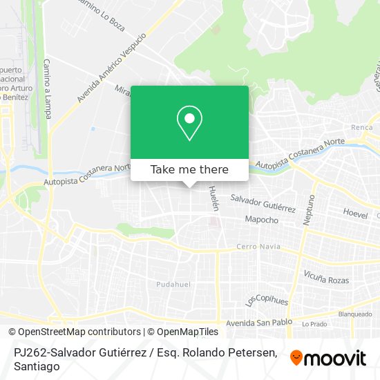 Mapa de PJ262-Salvador Gutiérrez / Esq. Rolando Petersen