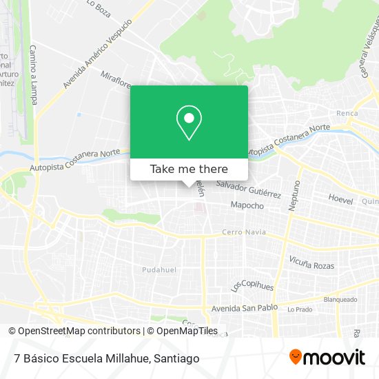 7 Básico Escuela Millahue map
