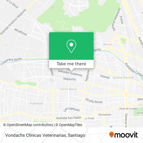 Vondachs Clínicas Veterinarias map