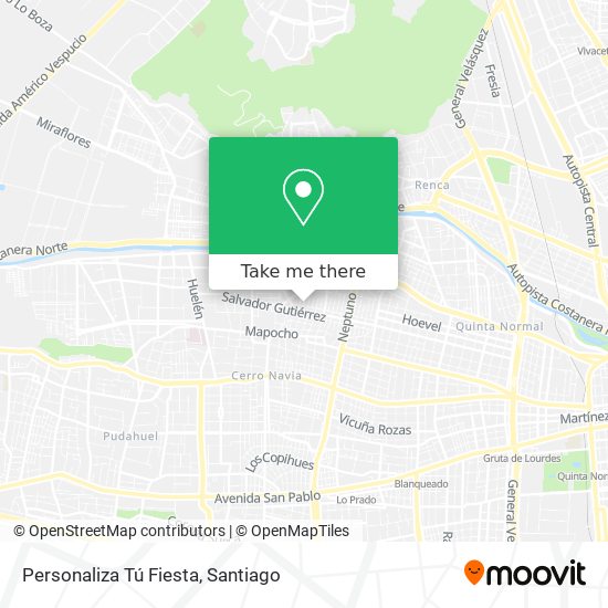 Personaliza Tú Fiesta map